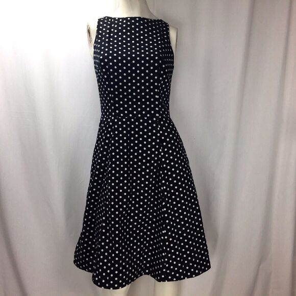 Tracy & Michael Dresses & Skirts - Atelier Tracy & Michael Sleeveless Black White Polka Dot Custom Made Dress Sz 4